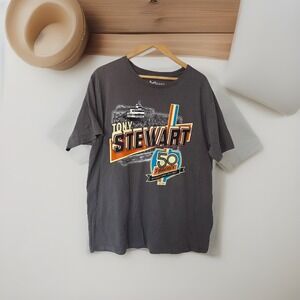 NASCAR Tony Stewart 50 Phoenix Chase Authentic Gray Men's T Shirt Size XL